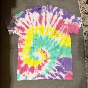 Barberitos Mexican Grille Tie Dye Conference Tee Size L Gildan
